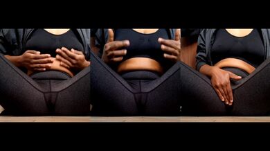 gym bunny rubs out in her sweaty leggings