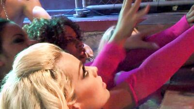 Diana Doll, Angelina Valentine, Starla Sterling & Misty Stone pleasure each other's big tits & tight pussies in hot interracial group sex