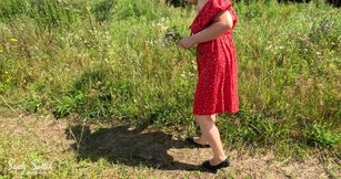 Country Girl Gives a Blowjob Outdoors