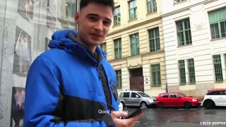 CZECH HUNTER - Amateur Dude Takes Raw Cock Up His Virgin Ass For Extra Cash