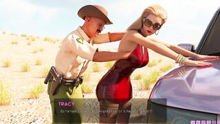 Fashion Bae Blonde inside Red Dress - 3d game