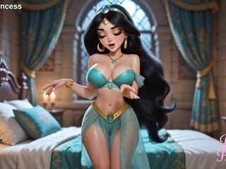 Tiny Princess Jasmine Twerking Squirting Cum Climax in Palace Bedroom - AI 4K NSFW