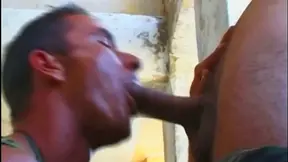 Two horny fags fuck each other's butts in an abandoned house