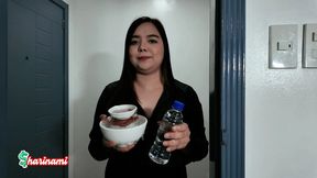 Hotel Waitress Teases and Gets Creampied