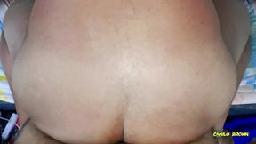 camilo brown fucking tian pineda s rounded ass in doggy until he cums over his hole
