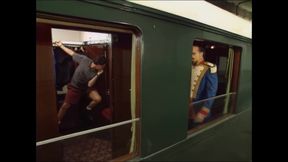 Vintage Anal, Threesome, Lesbian and Cumshot on the Train Compilation