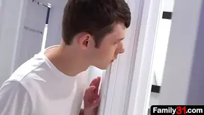 Stepdad Stepsons Steamy Secret: Forbidden Shower Lust Ignites – 18+