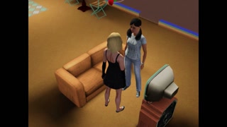 Bedroom pillow fight ends with girlfriends lesbian sex | pc gameplay