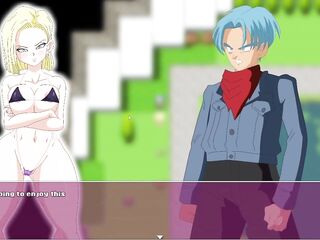 Android 18 lascivious sex with Trunks using soaked deep snatch dragon ball xxx - android quest for the ball