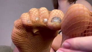 Video for our fan Sasha. Foot fetish , Femdom, dirty socks, foot licking