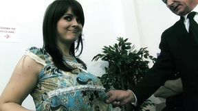 Threesome sex with Kristi Klenot a horny brunette haired
