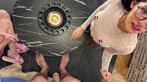 Ignoring Handjobs - cfnm porn