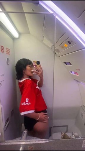 Emma Thai Had Airplane Toilet and Airport Fun