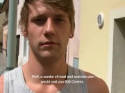 CZECH HUNTER 467 -  Muscular Jock Takes A Big Dick Up His Smooth Behind