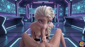 Elsa having sex in the tech bedroom
