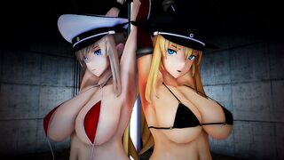 mmd r18 German ship training No characters 3d animated