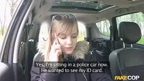 Cop fucks Teen in his NEW POLICE CAR - Fake Cop