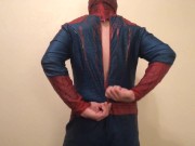 RETRO FET VID: Spidey Zippering Costume Tease Fetish