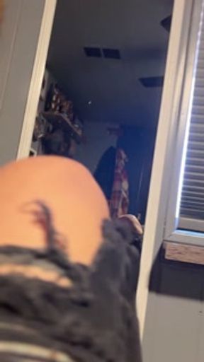 Piss Slut pissing on favorite blanket