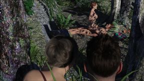 Alex Fingering Stepsister Pussy While They Watches Couple Having Sex In Forest