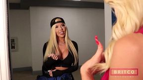 brittany andrews missed jerks off kade s dick in her tits!