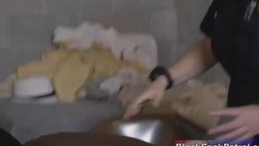 Cops make black pimp their slave in intense threesome