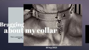 Taking off my collar.