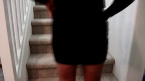 Black High Heels Stairs
