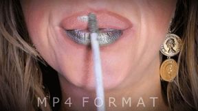 Silver Metallic Lipstick Blackout Kisses Lip Smelling (HD) MP4