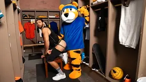 Mascot fucking with Jake Preston and Shamu Azizam