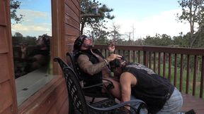two bikers in the mountains with jim love and jason collins