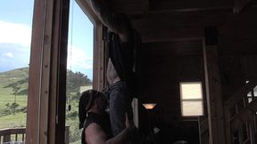 two bikers in the mountains with jim love and jason collins