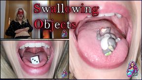 Woman Swallowing objects