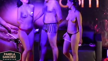 Wild lesbian encounter in public with Pamela Sanchez and Jimena Lago