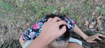 Our Third Girlfriend Keeps Watch in the Park so No One Catches Us Having Sex