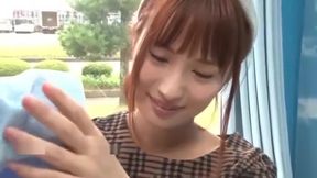 Jap cutie loses it in steamy, solo JAV flick.