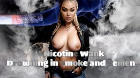 Nicotine Wank in Smoke and Semen