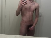 19 year old Jesse Gold jerks his hairy cock