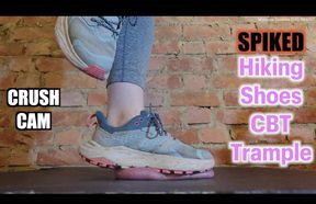 Rugged HOKAs Shred & Drain Balls - Cock Minced & Milked by Spiked Hiking Shoes **CRUSH CAM version**