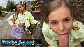 Cumshot smut with excellent Fibi Euro from Public Agent