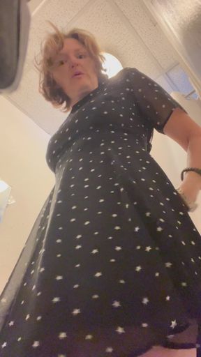 Getting Stark Bollock Naked in a Public Place to Try on New Clothes. Part 1 of 2.