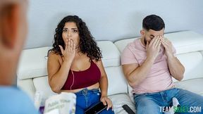 Curly-haired chick Gabriela Lopez is enjoying dick-riding so much