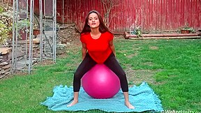 Outdoors Exercise And Masturbation With Selma Sins