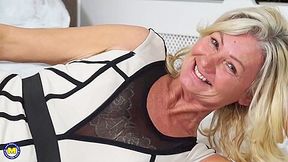 Mature Solo Nl - Hairy Blonde Mature Finger Fucks Her Pussy