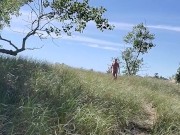 Nude hiking...