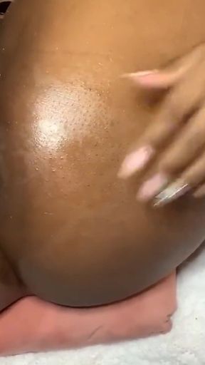 Stimulating My Clit Fucking My Pussy with Monster Dildo Creaming Wet Orgasms