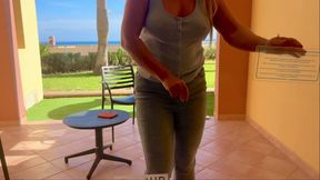 Locked on the Balcony - Desperate Piss in My Jeans
