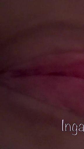 Tight Teen Fucks Herself with a Huge Black Dildo