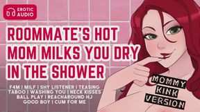 Your Roommate's Hot Mom Milks You Dry In the Shower | MILF | F4M | Erotic Audio for Men | Age Gap | (Step) Mommy Kink | Older Woman | Good Boy | Femdom | Teasing | Washing You | Neck Kisses | Reach Around Handjob | Ball Play | Cum For Me | Lucyddream