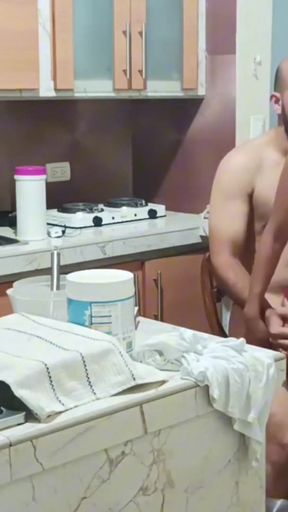 I like being in the kitchen with you, stepbrother!!!   Clip 1